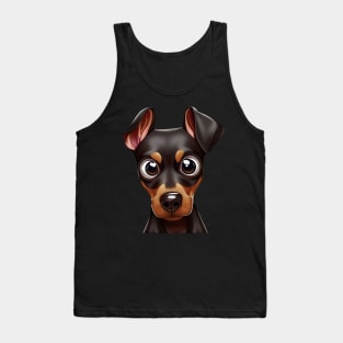 Lovable Doberman Pinscher Sketch Tank Top